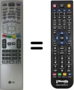 Replacement remote control LG 27LZ5RV