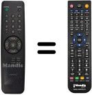 Replacement remote control LG 6710V00039C