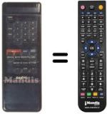 Replacement remote control Sanyo VHR3400I