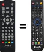 Replacement remote control Philips DTP2130 / 31