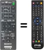Replacement remote control RMAMU178