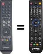 Replacement remote control Samsung CW29Z408T