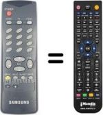 Replacement remote control Blaupunkt AA59-10031Q