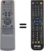 Replacement remote control TM76