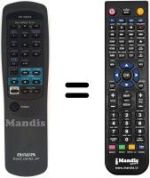 Replacement remote control RC-6AS14