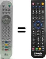 Replacement remote control LG AKB30377801
