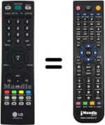 Replacement remote control LG M228WDP