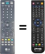 Replacement remote control LG M2352D