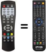 Replacement remote control Akai AK-DVB15