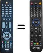 Replacement remote control AOC L22W981