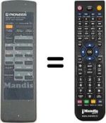 Replacement remote control Pioneer XD-J120