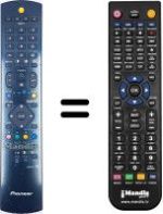 Replacement remote control Pioneer PDP427 HD