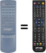 Replacement remote control Pioneer XR-P340