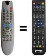 Replacement remote control Irradio XTC2870S