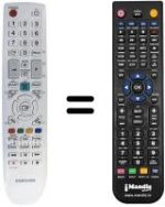 Replacement remote control Samsung LE40B541P7W/XZG