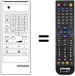 Replacement remote control Hitachi CST2075