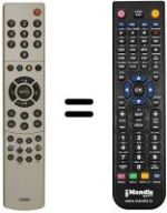 Replacement remote control NordMende NM42065DMD