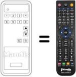 Replacement remote control JVC CT58