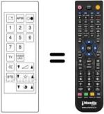 Replacement remote control JVC CT74FC