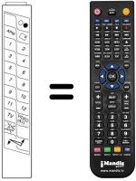 Replacement remote control JVC CT77FC