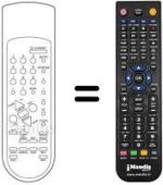 Replacement remote control Protech CTV2105RT