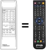 Replacement remote control Protech CTV2001RT