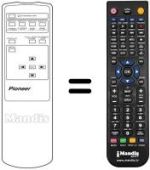 Replacement remote control Pioneer PDP502MXE