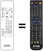 Replacement remote control REMCON984