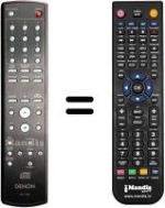 Replacement remote control Denon RC-1133