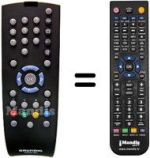 Replacement remote control Grundig PXW110-6615 REF