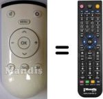 Replacement remote control Grundig 720117145400