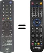 Replacement remote control JVC LT-19DB9BU