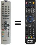 Replacement remote control Hitachi VS20151670