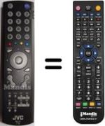 Replacement remote control JVC LT-32DA8BJ / P