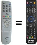 Replacement remote control JVC RM-C541C