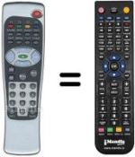 Replacement remote control Silvercrest SL65