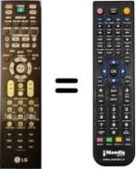 Replacement remote control LG AR702NS