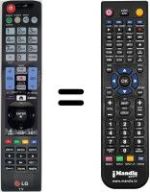 Replacement remote control LG 26LD350N-ZA