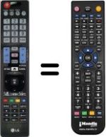 Replacement remote control LG 32LD570-ZB
