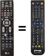 Replacement remote control LG 32LB76