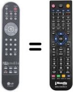 Replacement remote control LG 6710T00003P