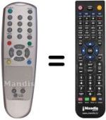 Replacement remote control LG 6710V00044H
