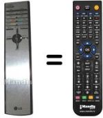 Replacement remote control LG 6710V00084U
