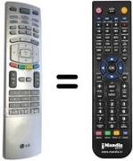 Replacement remote control LG 6710V00138P