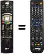 Replacement remote control LG 6710V00142R