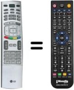 Replacement remote control LG 6710V00151Y