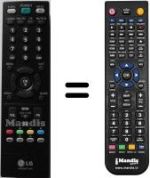 Replacement remote control LG M2362D-PZL