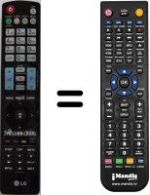 Replacement remote control LG AKB72914029
