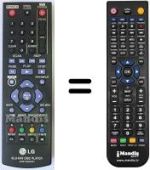 Replacement remote control LG BD650