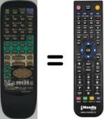 Replacement remote control JVC HR-J648